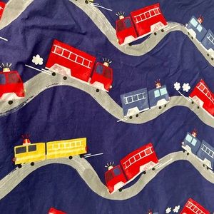 Pottery Barn Kids Wyatt Organic Firetruck Duvet